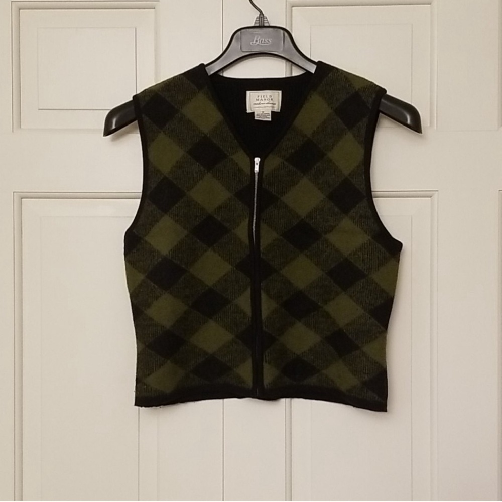 Zip front sweater vest